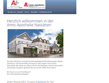 Tablet Screenshot of amts-apotheke-nastaetten.de